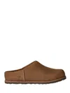 Ugg Matte Finish Smooth Rounded Toe Clogs In Multi