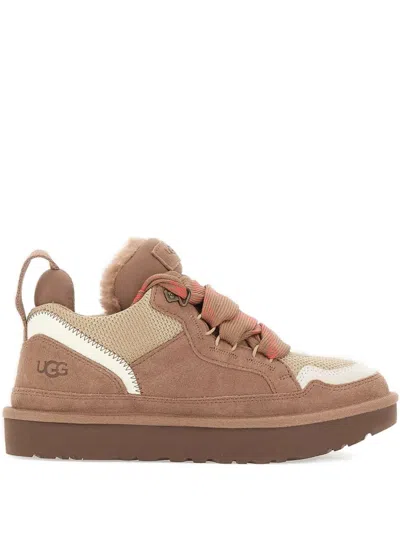 Ugg W Lowmen Suede Sneakers In Brown
