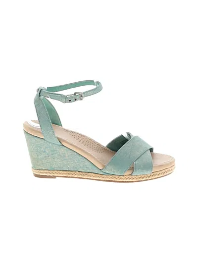 Pre-owned Ugg Wedges In Blue