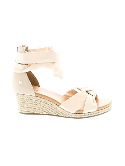 Pre-owned Ugg Wedges In Brown