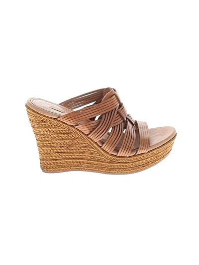 Pre-owned Ugg Wedges In Tan