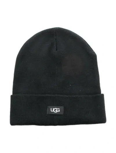 Pre-owned Ugg Winter Beanie Hat In Black