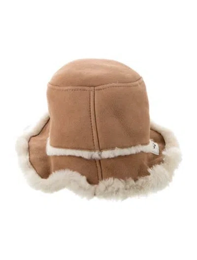 Pre-owned Ugg Winter Bucket Hat In Neutral