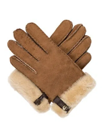 Pre-owned Ugg Winter Gloves In Neutrals