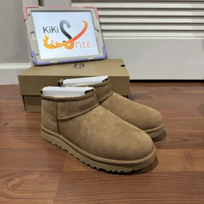 Pre-owned Ugg With Box  Classic Ultra Mini Women's Boot Chestnut