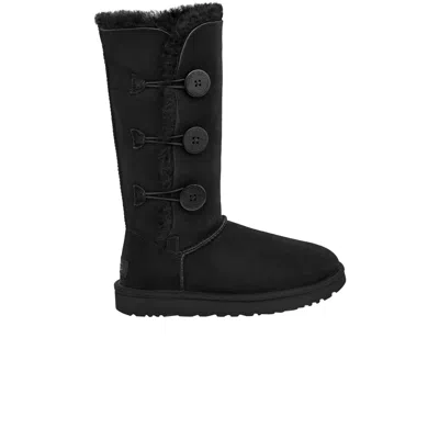 Pre-owned Ugg Wmns Bailey Button Triplet 2 Boot 'black'