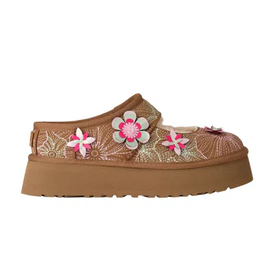 Pre-owned Ugg Wmns Bea Mary Jane Meadow 'chestnut' | Tan | Women's Size 8 In Brown