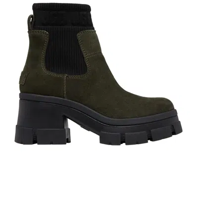 Pre-owned Ugg Wmns Brooklyn Chelsea Boot 'forest Night' In Green
