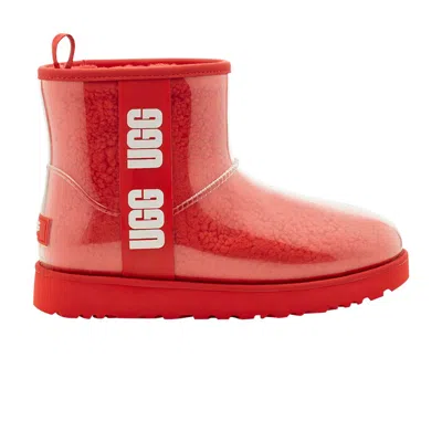Pre-owned Ugg Wmns Classic Clear Mini 'lava Flow' | Red | Women's Size 5