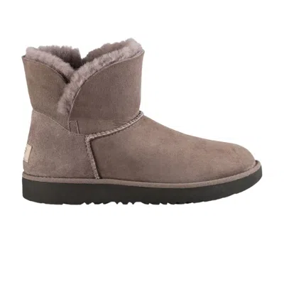 Pre-owned Ugg Wmns Classic Cuff Mini 'stormy Grey' | Women's Size 5 In Gray
