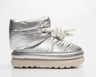 Pre-owned Ugg Wmns Classic Maxi Short Women Metallic Silver