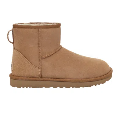 Pre-owned Ugg Wmns Classic Mini Regenerate Boot 'chestnut' In Brown