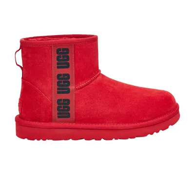 Pre-owned Ugg Wmns Classic Mini 'side Logo - Samba Red' | Women's Size 6