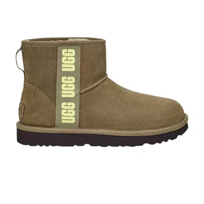 Pre-owned Ugg Wmns Classic Mini Side Logo 'olive Green' | Women's Size 7
