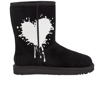 Pre-owned Ugg Wmns Classic Short Boot 'black Graphic' | Women's Size 8
