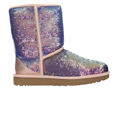 Pre-owned Ugg Wmns Classic Short 'cosmos Sequin - Quartz' | Multi-color | Women's Size 6