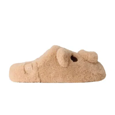 Pre-owned Ugg Wmns Elea Pooch Slip-on Slipper 'sand Castle' | Tan | Women's Size 8 In Brown