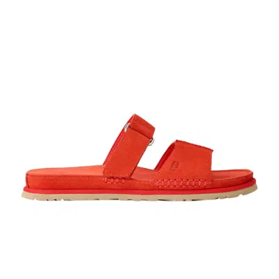 Pre-owned Ugg Wmns Goldengaze Slide 'red Pepper' | Women's Size 5