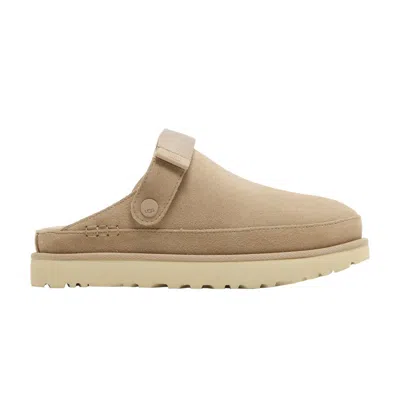 Pre-owned Ugg Wmns Goldenstar Clog 'driftwood' In Cream
