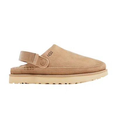 Pre-owned Ugg Wmns Goldenstar Clog 'sand' In Cream