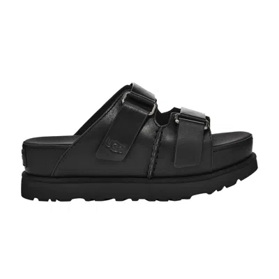 Pre-owned Ugg Wmns Goldenstar Hi Slide 'black'