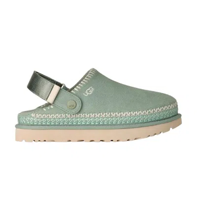 Pre-owned Ugg Wmns Goldenstar Meadow Accent Clog 'artichoke' | Green | Women's Size 11