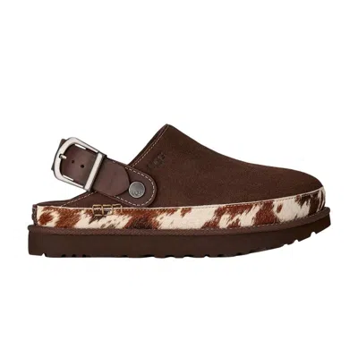 Pre-owned Ugg Wmns Goldenstar Western Clog 'burnt Cedar' | Brown | Women's Size 12