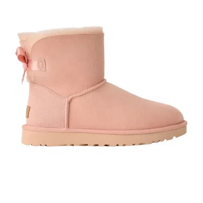 Pre-owned Ugg Wmns Mini Bailey Bow Ii 'beige Blush' | Pink | Women's Size 9