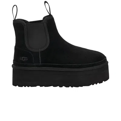 Pre-owned Ugg Wmns Neumel Platform Chelsea Boot 'black'