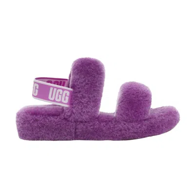 Pre-owned Ugg Wmns Oh Yeah Slide 'magnolia' | Purple | Women's Size 9