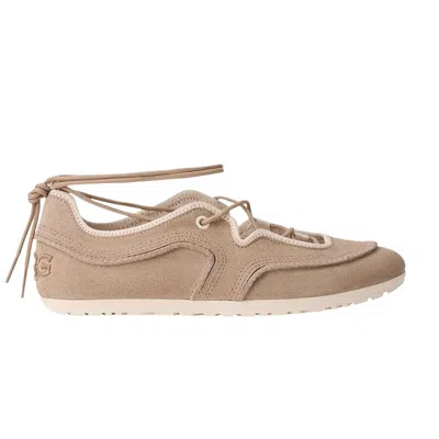 Pre-owned Ugg Wmns Quill Ballet Sneaker 'mustard Seed' | Tan | Women's Size 9 In Brown