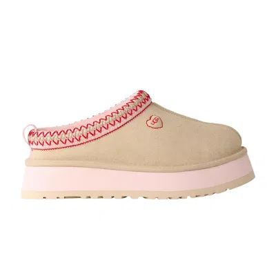 Pre-owned Ugg Wmns Tazz Love '26 'sea Salt Rosetta' | Tan | Women's Size 8 In Brown