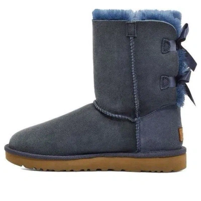 Ugg (wmns)  Bailey Bow Ii Boot Fleece Lined High Top Navy Blue