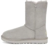 Ugg (wmns)  Bailey Button  Charm Metallic Alphabet Version Fleece Lined 'light Grey' In Gray