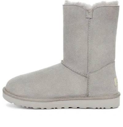 Ugg (wmns)  Bailey Button  Charm Metallic Alphabet Version Fleece Lined 'light Grey' In Gray