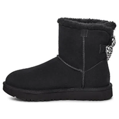 Ugg (wmns)  Checkered Bow Short Snow Boots 'black'