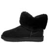 Ugg (wmns)  Cinched Fur Mini Snow Boots Black