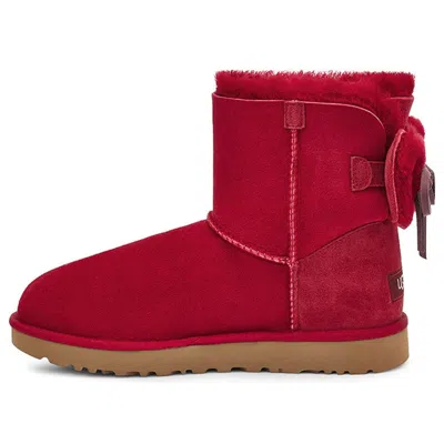 Ugg (wmns)  Classic Dudble Bow Mini Snow Boots Red
