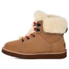 Ugg Logo Snow Boots In Brown