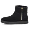 Ugg (wmns)  Classic Mini Blvd Snow Boots Black In Blue