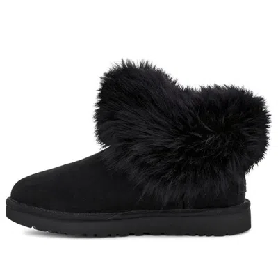Ugg (wmns)  Classic Mini Fluff Collar Fleece Lined Black