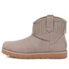 Ugg (wmns)  Classic Mini Fringe 'grey' In Gray