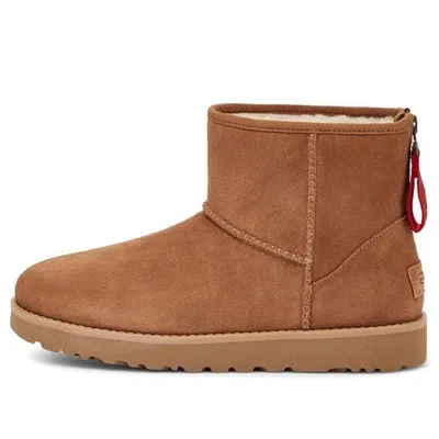 Ugg (wmns)  Classic Mini Logo Zip 'chestnut'