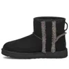 Ugg (wmns)  Classic Mini Shearling Logo 'black'