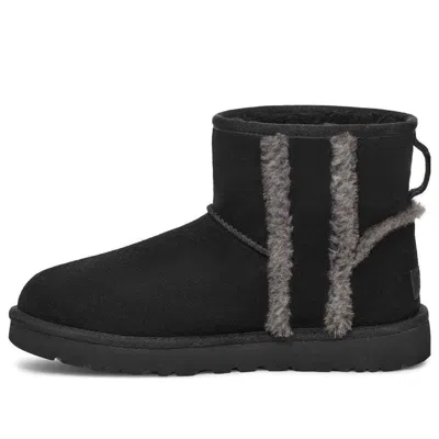 Ugg (wmns)  Classic Mini Shearling Logo 'black'