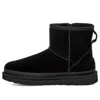 Ugg (wmns)  Classic Mini Zipper Tape Logo Boot 'black'