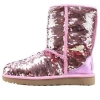 Ugg Classic Short Sequin "pink" Boots In Pink