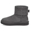 Ugg (wmns)  Classic Solene Mini Cozy Stay Warm Outdoor Casual Gray