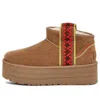 Ugg (wmns)  Classic Ultra Mini Braid Plat 'chestnut' In Brown
