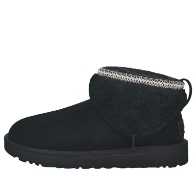 UGG (WMNS) UGG CLASSIC ULTRA MINI MAXI CURLY BOOT 'BLACK'